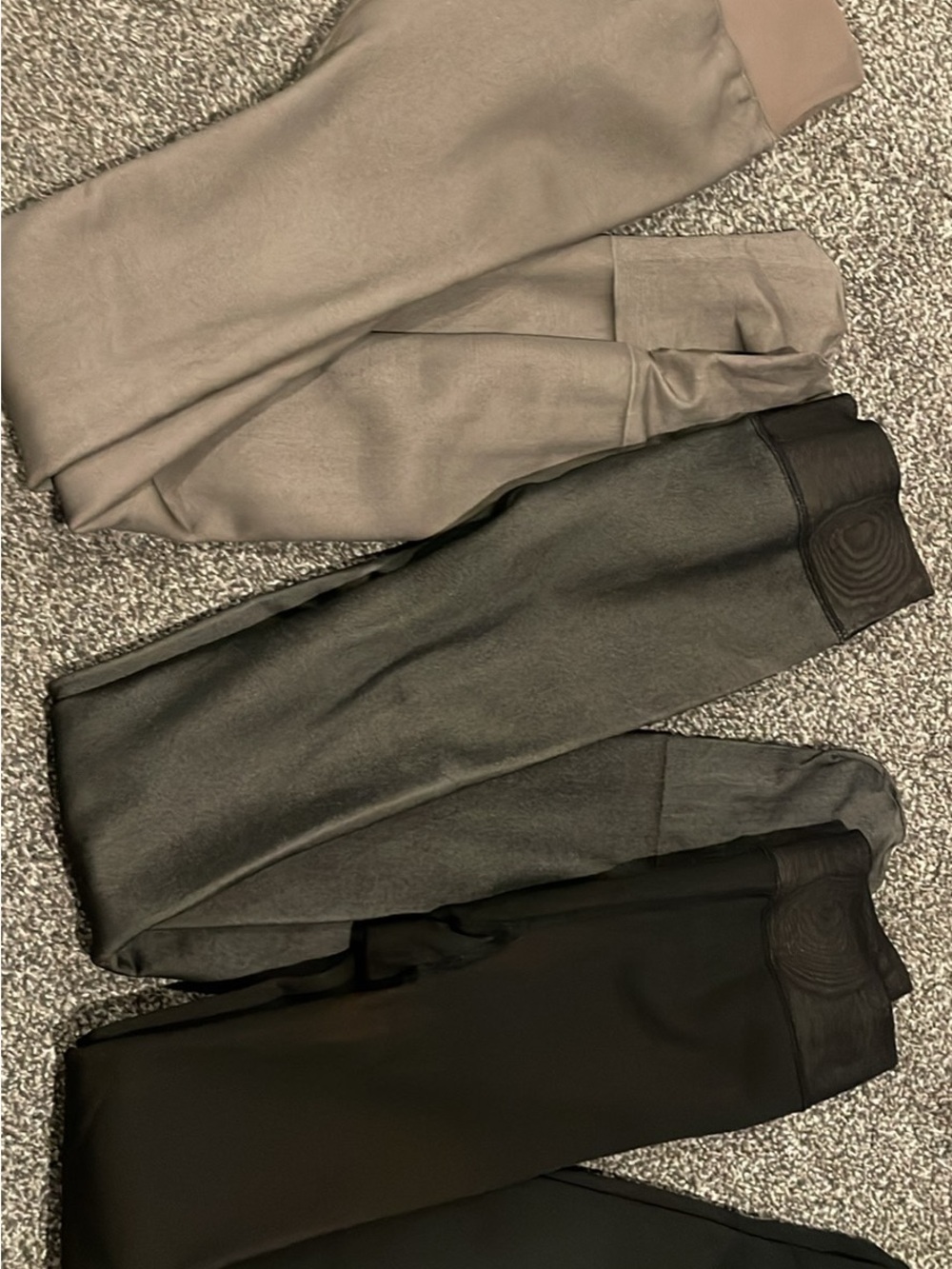 Neutral Tone Leggings Pack - Taupe, Gray, Charcoal, Black